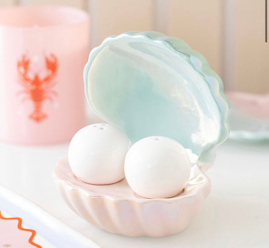 🐚 Clam Shell Salt- og Pepperbøsser