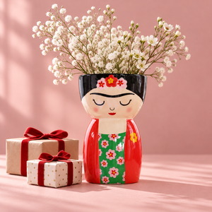 Frida Vase Håndmalt 19 cm