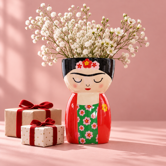 Frida Vase Håndmalt 19 cm