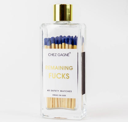 Remaining Fucks – Fyrstikker i glassflaske
