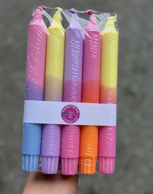 5 pk kunstlys - Pastel Party Mix