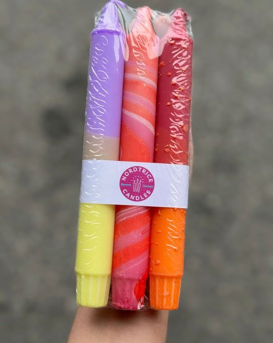 3 pk kunstlys - Sunset Bright Colors