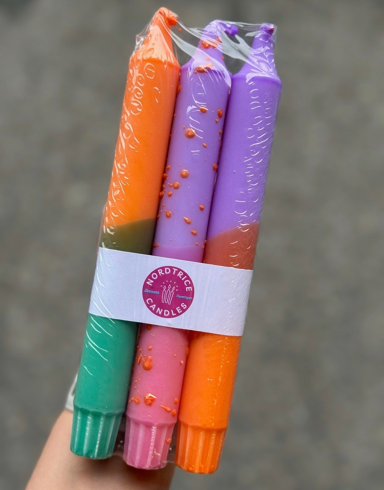 3 pk kunstlys - Orange Mix