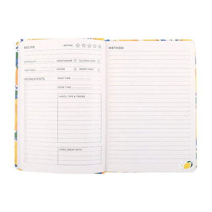 Oppskriftsbok A5 – Italienske Sitroner 🍋