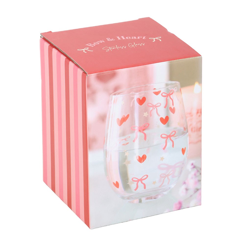 Bow & Heart Stetteløst glass