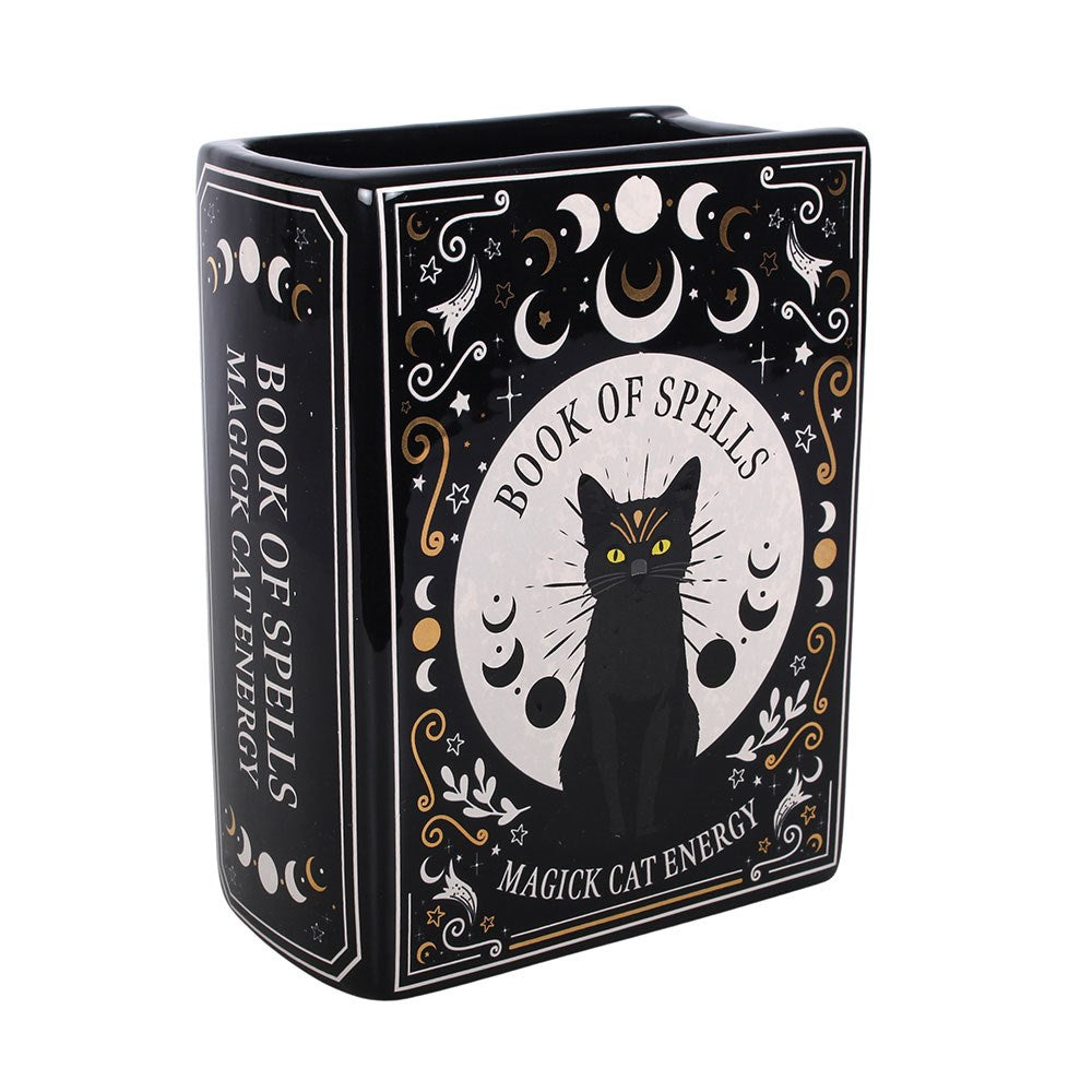 Black Cat Magic Book of Spells bokvase