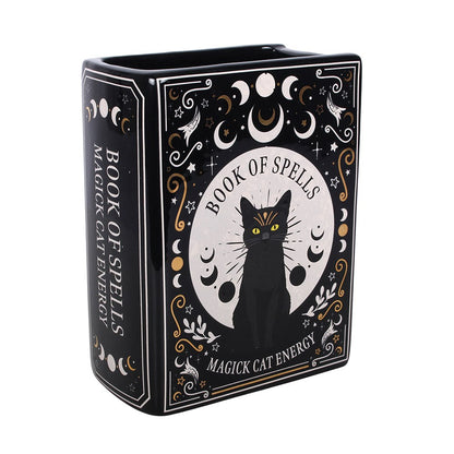 Black Cat Magic Book of Spells bokvase