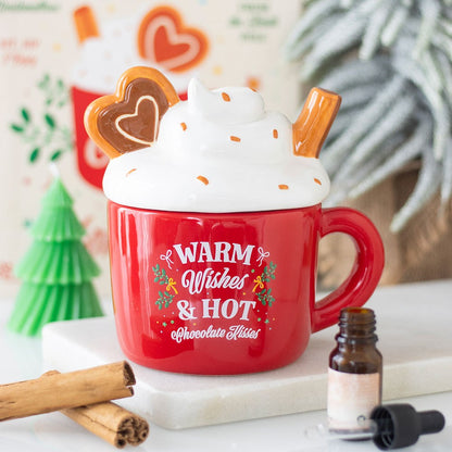 Hot Chocolate Kopp Olje-/Voksbrenner ☕🍫