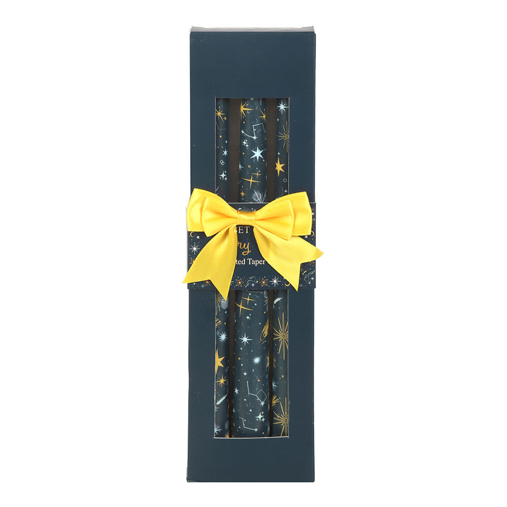 Set of 3 Starry Night – Uparfymerte stakelys 🌟🕯️