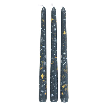 Set of 3 Starry Night – Uparfymerte stakelys 🌟🕯️