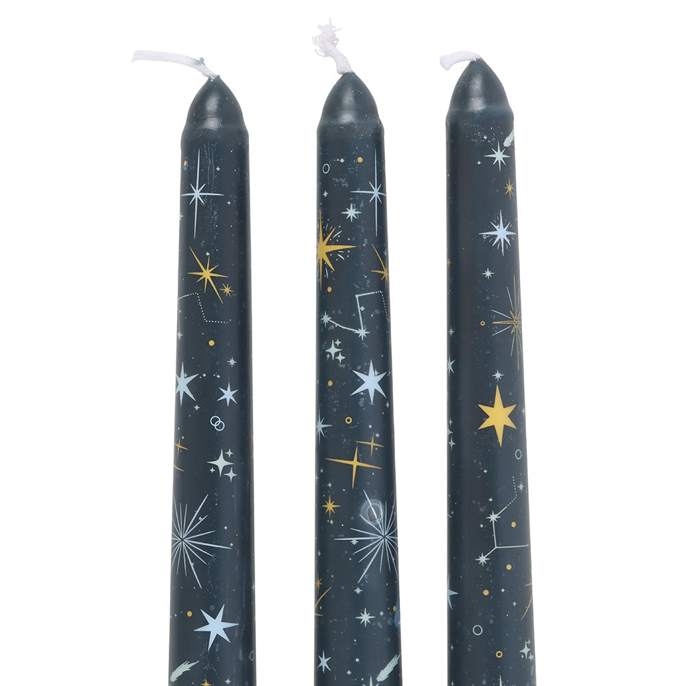 Set of 3 Starry Night – Uparfymerte stakelys 🌟🕯️