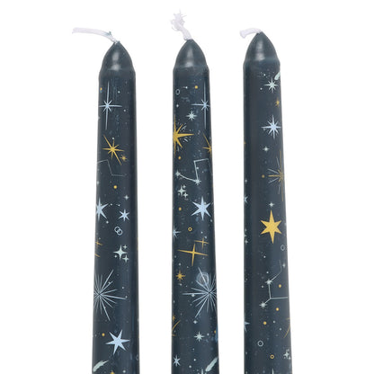 Set of 3 Starry Night – Uparfymerte stakelys 🌟🕯️