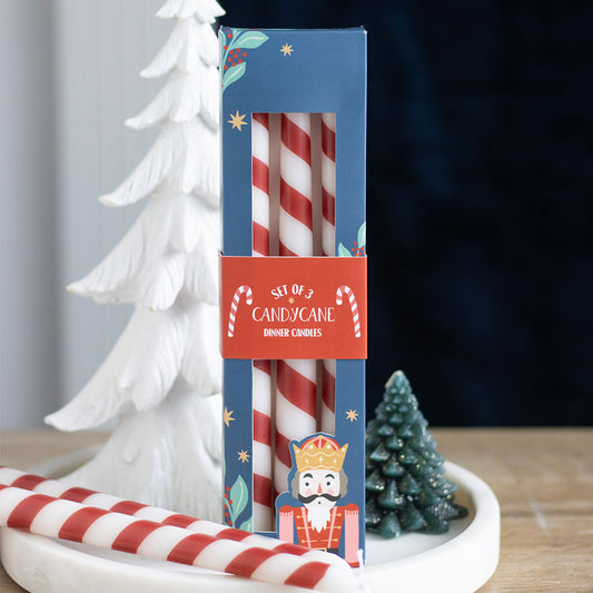Set of 3 Candy Cane – Stakelys 🍬🕯️