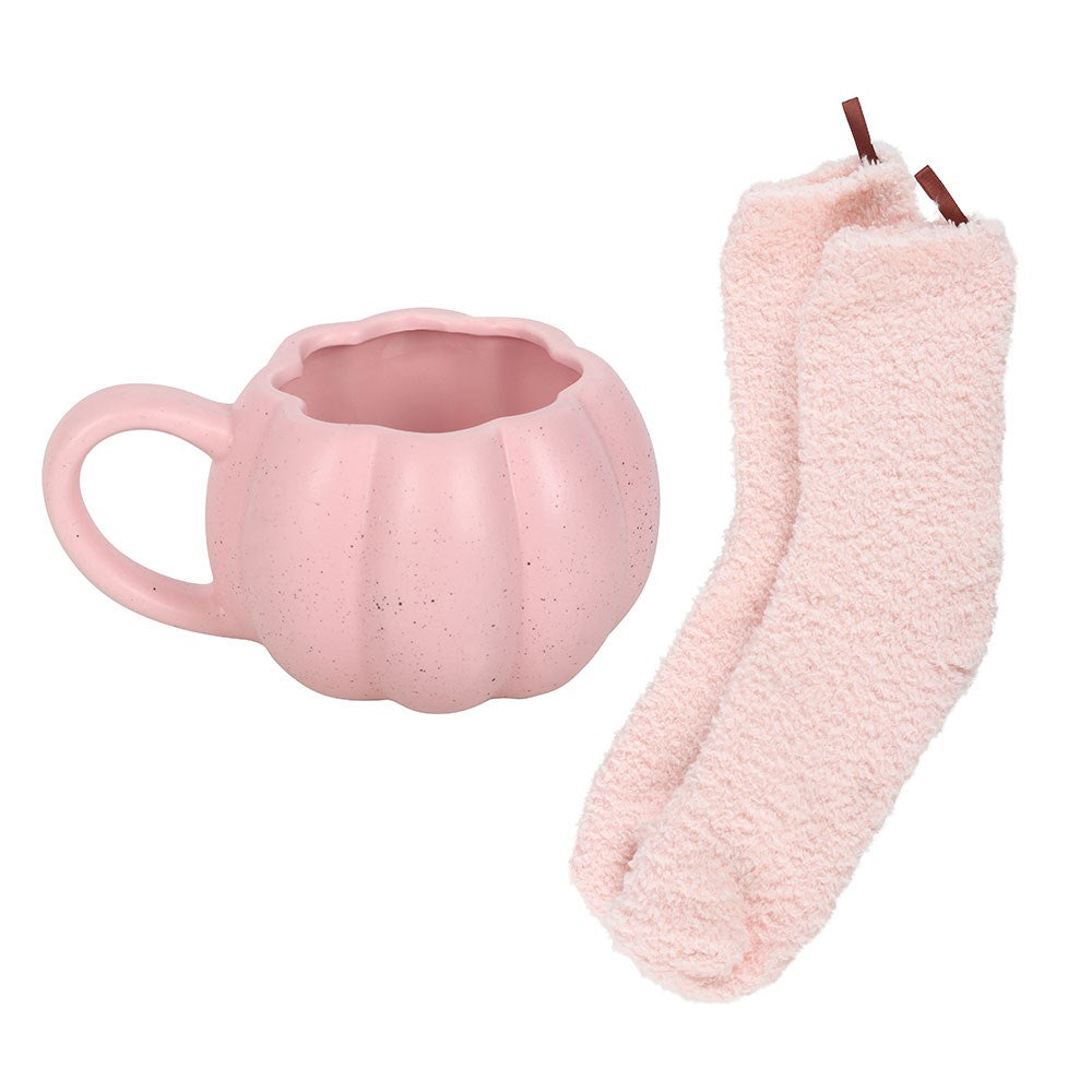 Rosa gresskar krus- og sokkesett