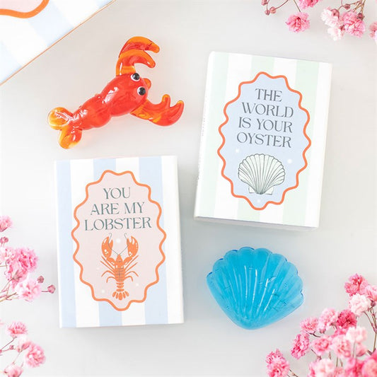 🐚 Glass tokens – liten gave skjell/hummer