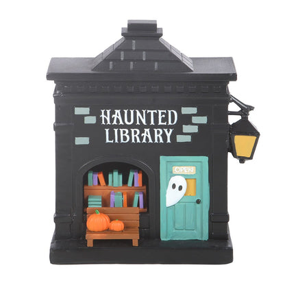 Haunted Library LED hus – Halloween dekorasjon