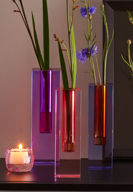 Vase/Lysestake - Sari Krystall