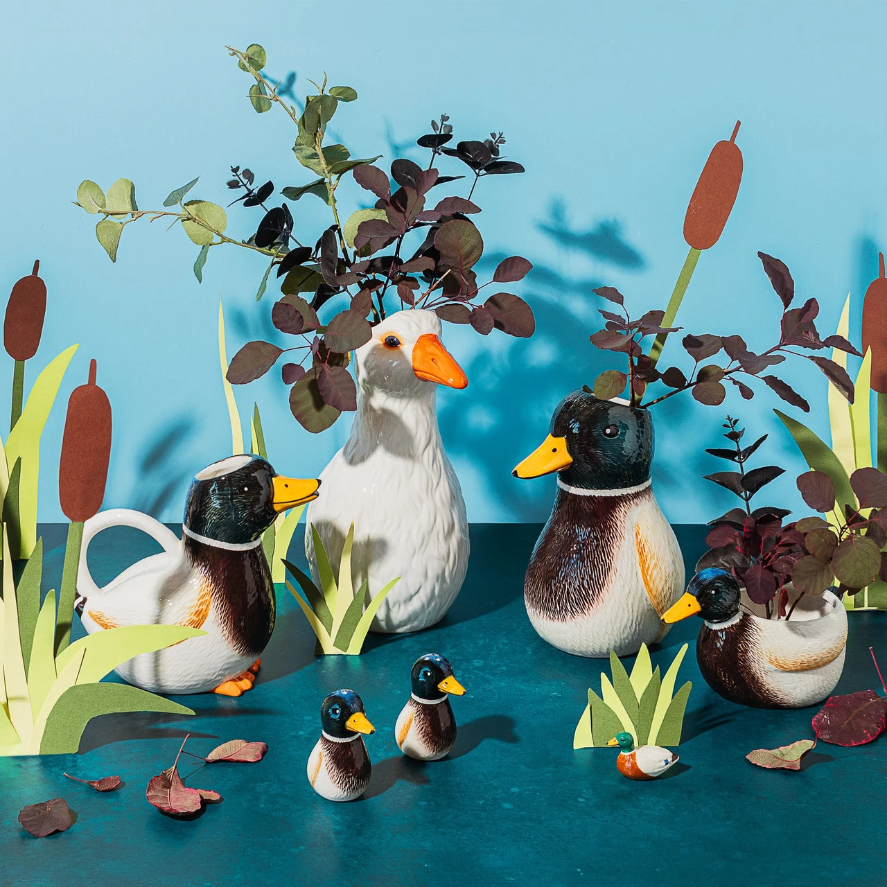 Mallard Duck Salt og pepper sett