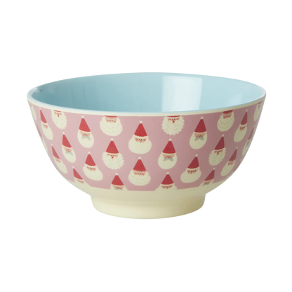 Medium Melamin skål - Santa Baby Print
