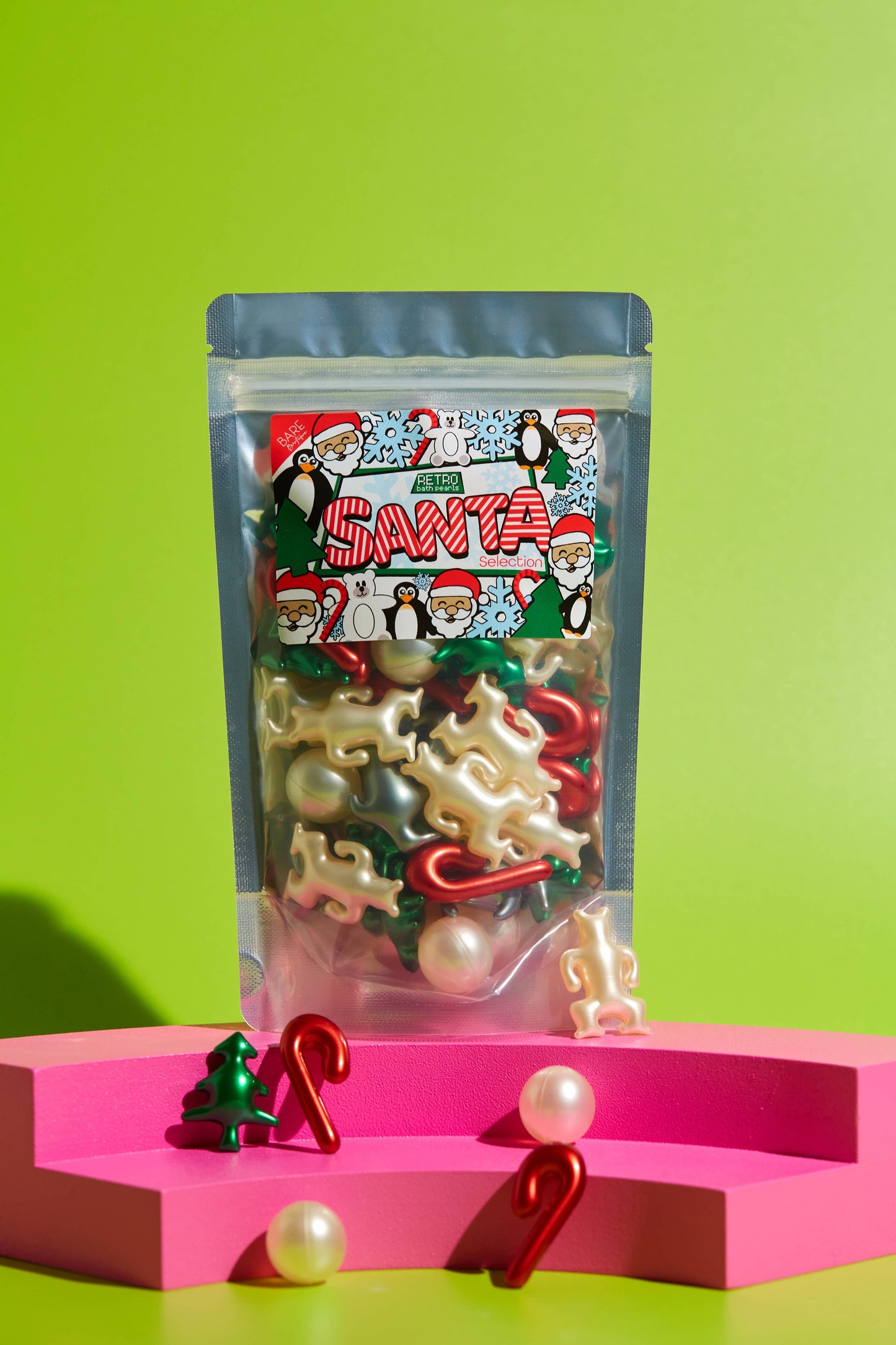 Retro Bath Pearls – Santa Selection 🎅✨