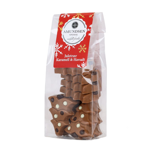 Amundsen Juletre. Melkesjokolade med salt karamell.