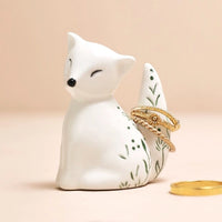 Ringholder- Ceramic Fox