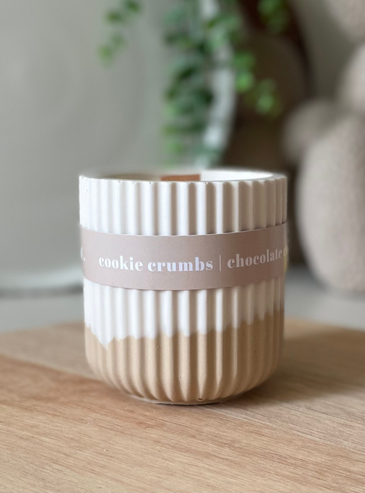 Cookie Crumbs Stoneware Soy Wax Candle / Scandi Inspired