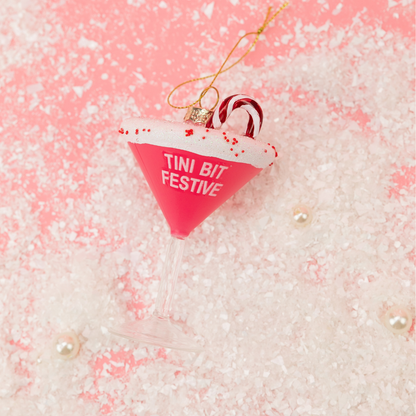 Tini Bit Festive – Julekule med martiniglass