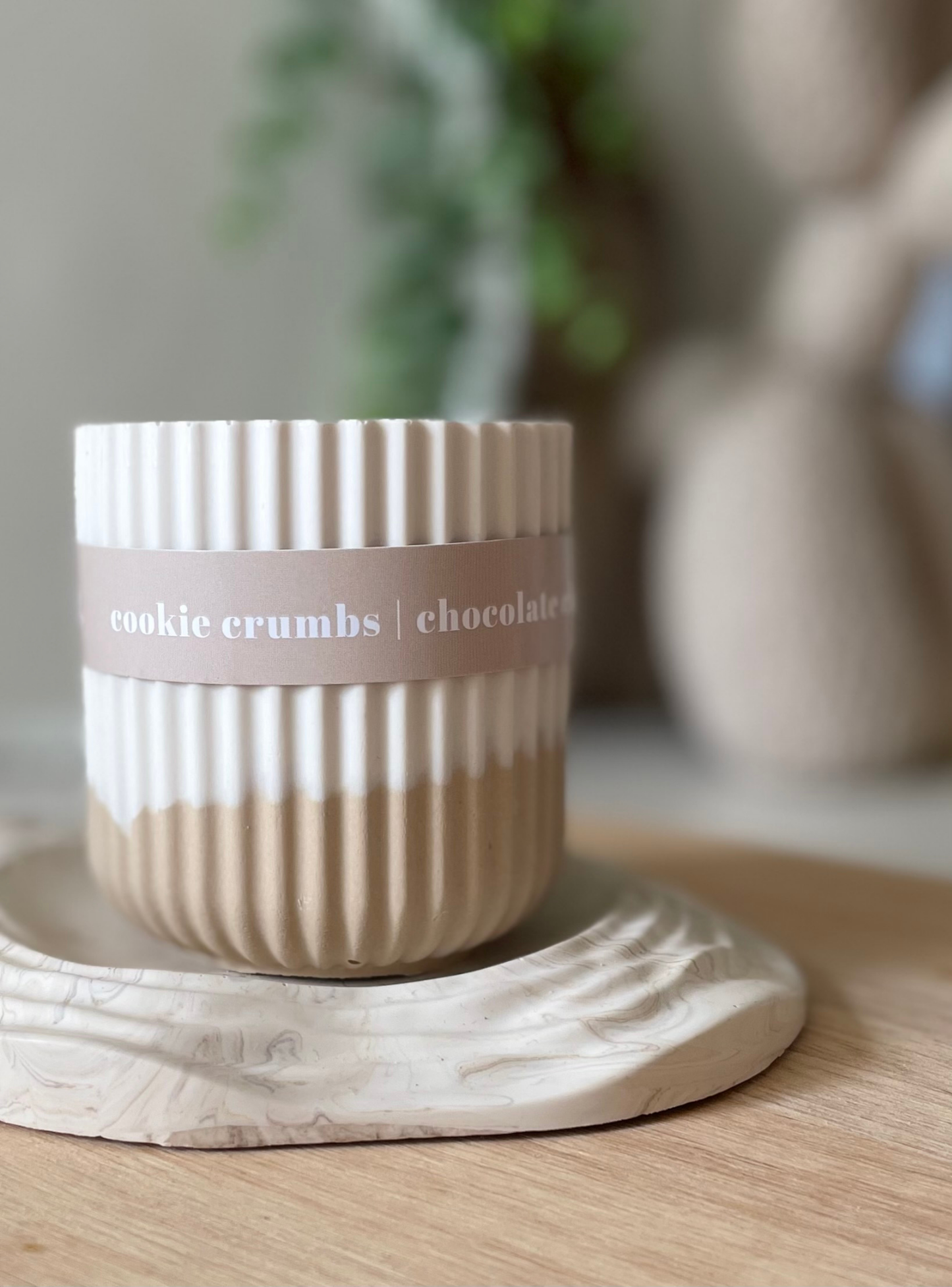 Cookie Crumbs Stoneware Soy Wax Candle / Scandi Inspired