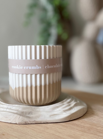 Cookie Crumbs Stoneware Soy Wax Candle / Scandi Inspired