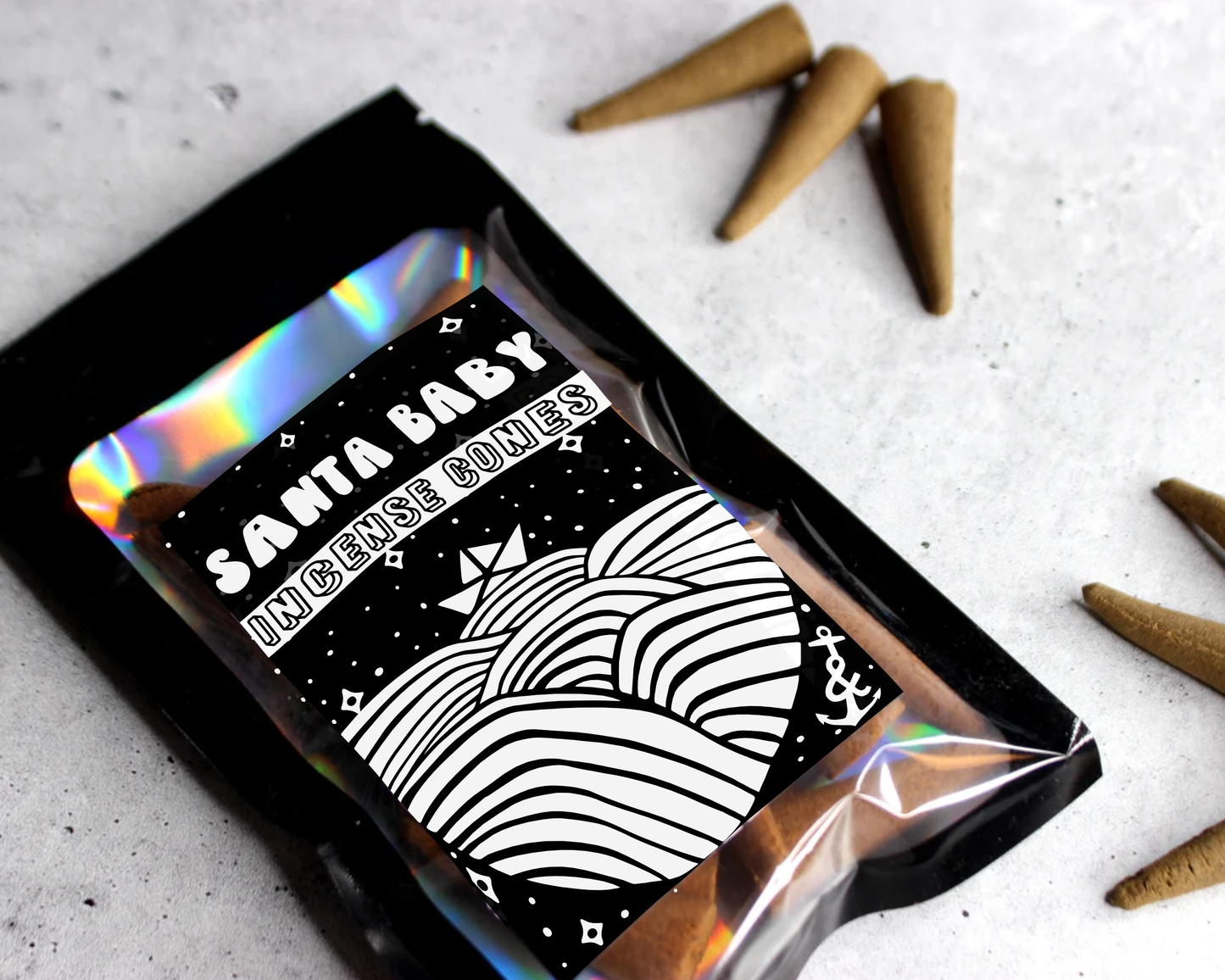 Santa Baby| Røkelsekjegler, kun backflow