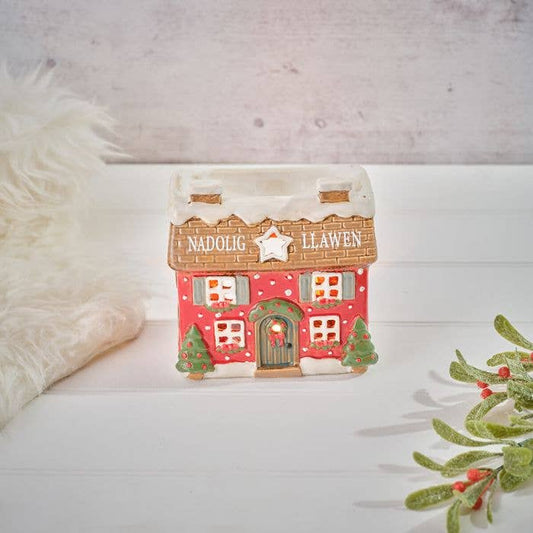 Welsh Holly Cottage duftvoksbrenner i steingods