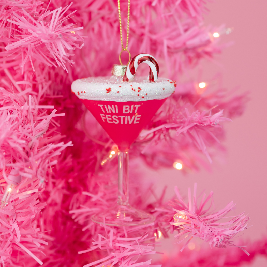 Tini Bit Festive – Julekule med martiniglass
