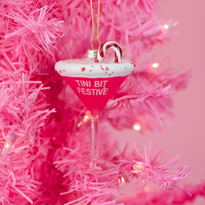 Tini Bit Festive – Julekule med martiniglass