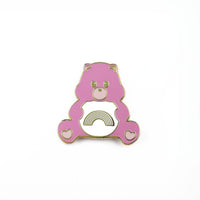 Enamel pin Care Bear pink sending rainbows lapel pin brooch: Green