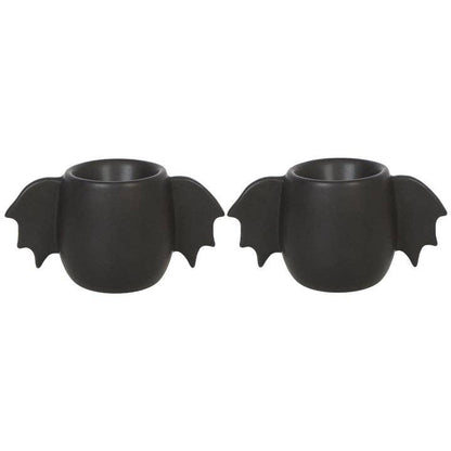 Gothic Bat Wing Halloween Eggekopp sett