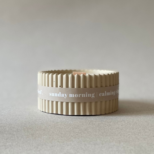 Sunday Morning - Chamomile Stoneware Soy Wax Candle