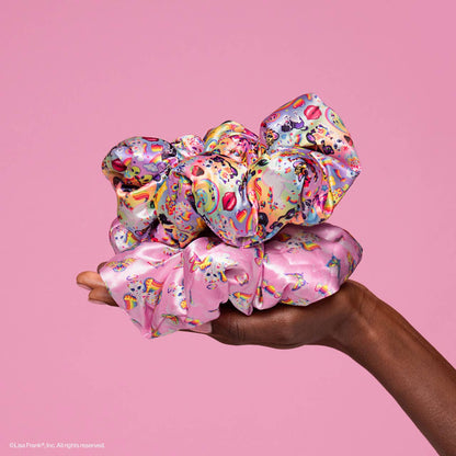 Lisa Frank x Kitsch – store satengscrunchies, 2-pakning