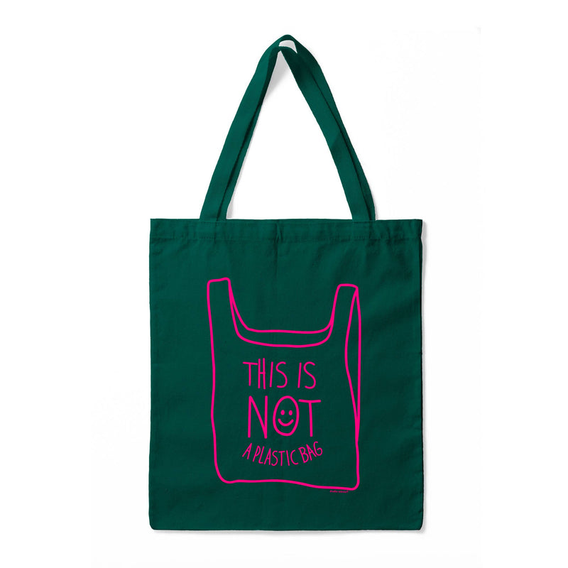 This Is Not A Plastic tote bag lilac 100% cotton: Lilac