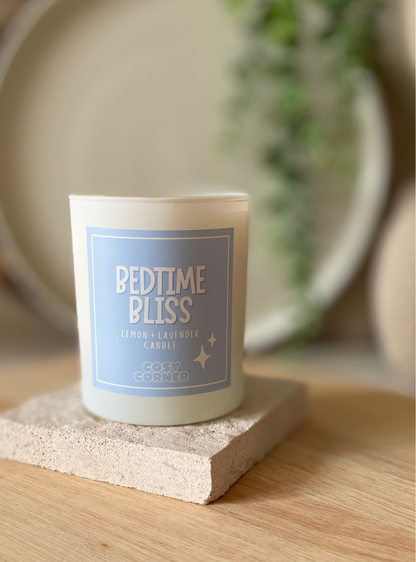 Bedtime Bliss - Lemon & Lavender Scented Calming Candle