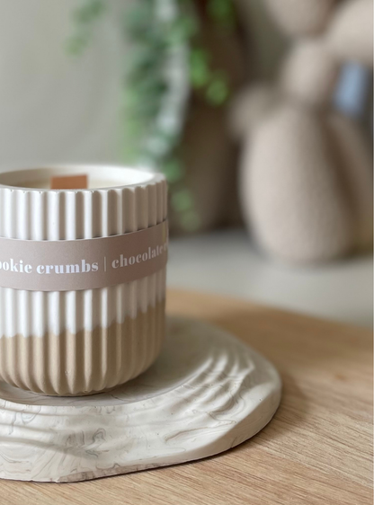 Cookie Crumbs Stoneware Soy Wax Candle / Scandi Inspired
