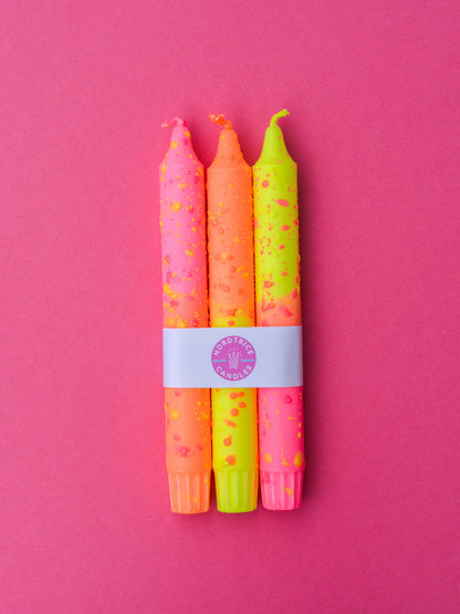 3 pk kunstlys - Neon Pink
