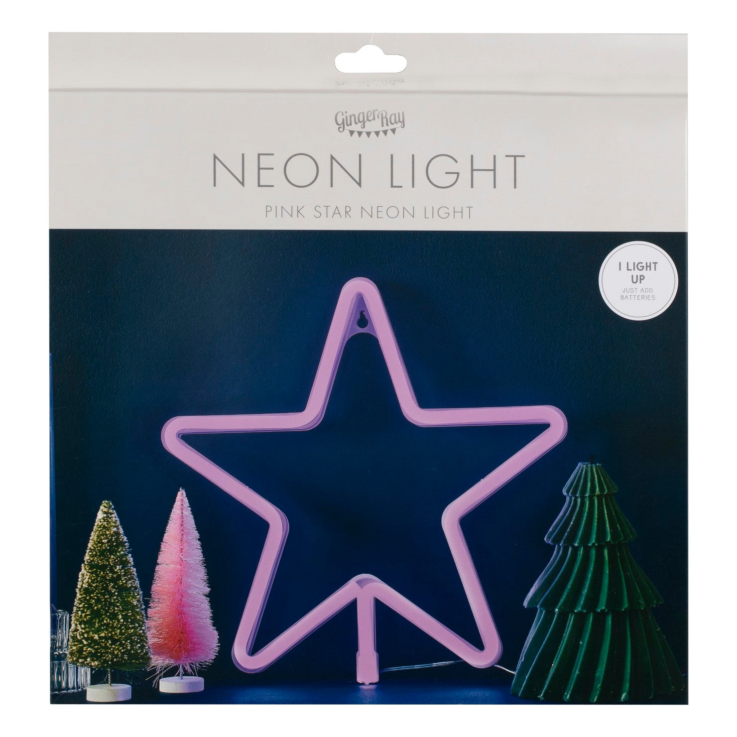 Neon Star Light - Rosa